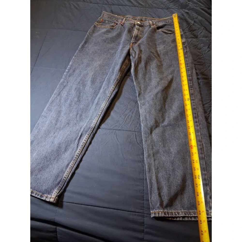 Levis 550 Relaxed Fit Tapered Leg Blue Denim Jeans Mens 36x30 00550-4686‎